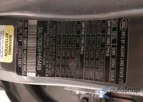 2017 Land Rover Discovery Sport Hse from USA, damaged, VIN SALCR2BG9HH654459